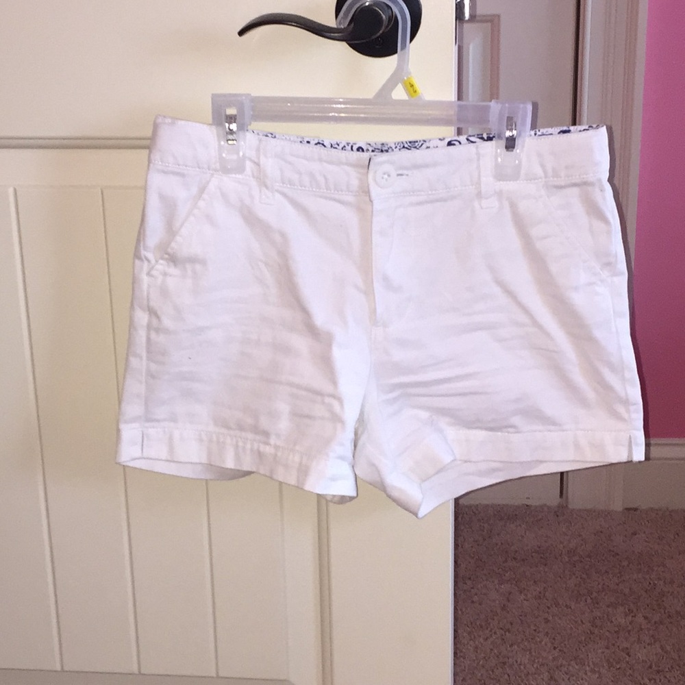 Kids Casual White Shorts